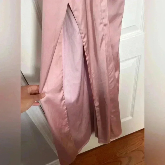 Meshki Elizabeth Satin Strappy Maxi Dress in Size Small - Picture 7 of 8